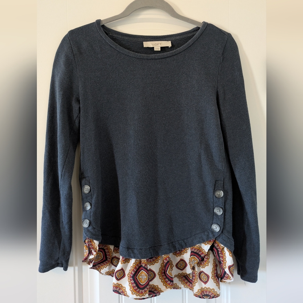LOFT Mixed Media Sweater